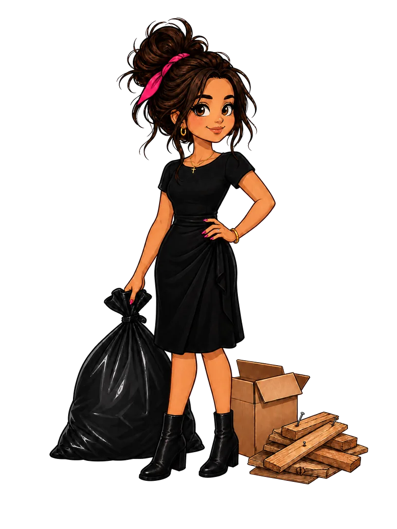 Jess, the Hot Mess Haulin mascot serving Lago Vista, Texas